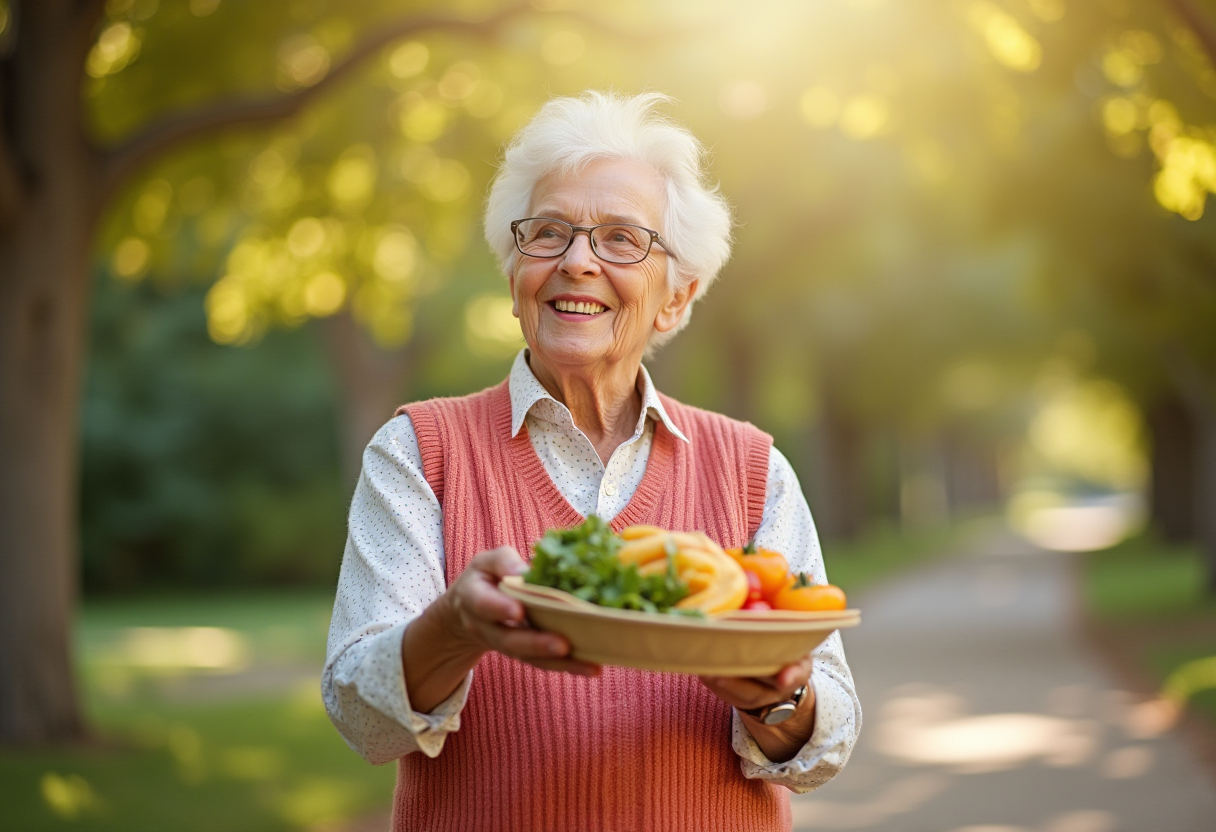 Възрастна двойка готви здравословна храна