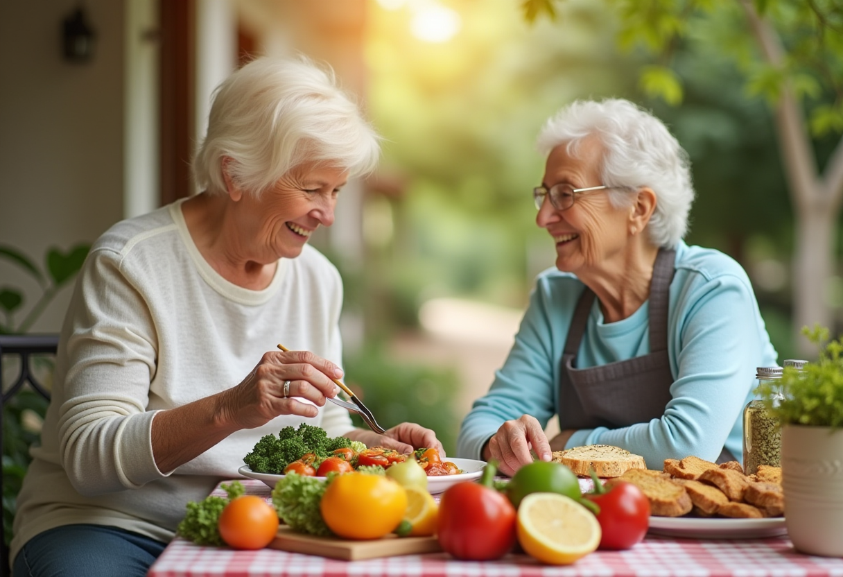 Красиво подредено здравословно хранене